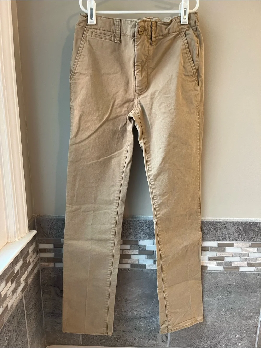 Gap Kids Pants Set Flat-Front Chino Boys 14 SLIM Navy & Khaki School Uniform EUC